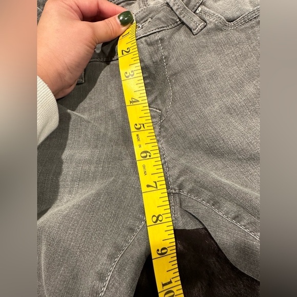 Mavi Jeans Distressed Mid Rise Ankle Skinny Jeans Grey Size 25 - Picture 8 of 10